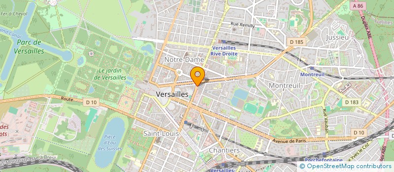 localisation de l'entreprise SOCIETE CIVILE DE MOYENS GASTRO VERSAILLES EUROPE à VERSAILLES
