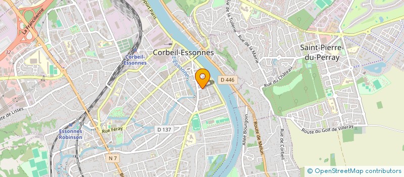 localisation de l'entreprise SOCIETE CIVILE DE MOYENS GROUPE MEDICAL SAINT NICOLAS à CORBEIL-ESSONNES