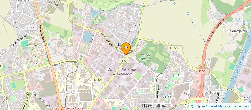 localisation de l'entreprise SOCIETE CIVILE DE MOYENS GROUPEMENT MEDICAL DE LEBISEY à HEROUVILLE-SAINT-CLAIR
