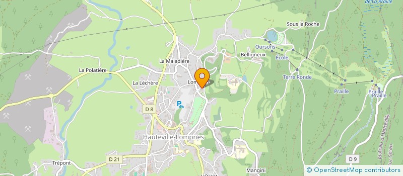 localisation de l'entreprise SOCIETE CIVILE DE MOYENS HENRIETTE D'ANGEVILLE  PLATEAU D'HAUTEVILLE