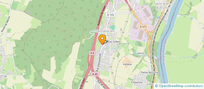 localisation de l'entreprise SOCIETE CIVILE DE MOYENS INFIRMIERS : CABINET INFIRMIER DE SENNECE LES MACON à MACON