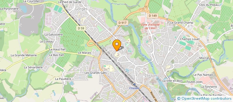 localisation de l'entreprise SOCIETE CIVILE DE MOYENS JABA à CLISSON