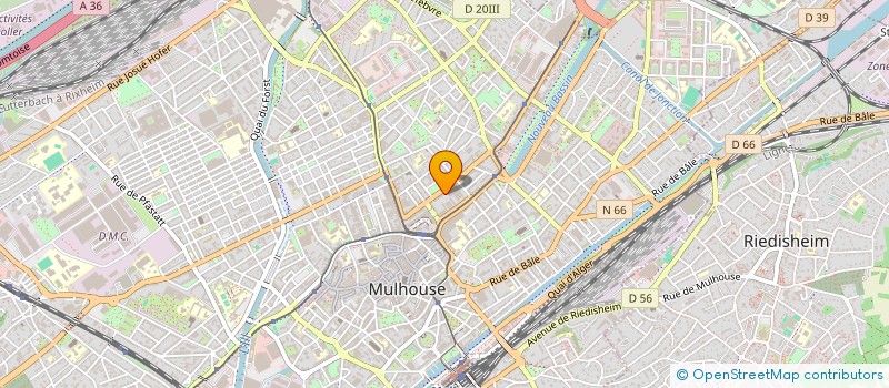 localisation de l'entreprise SOCIETE CIVILE DE MOYENS JMG  MULHOUSE