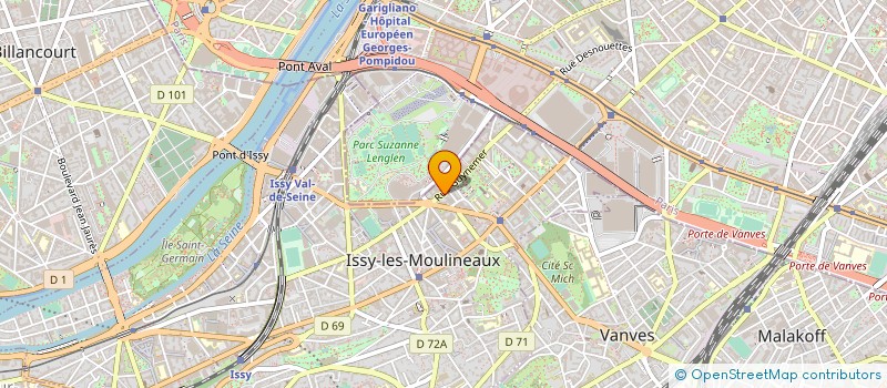 localisation de l'entreprise SOCIETE CIVILE DE MOYENS KERLANN-AMINAEE ET ASSOCIES à ISSY-LES-MOULINEAUX