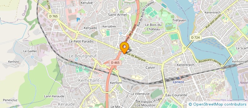 localisation de l'entreprise SOCIETE CIVILE DE MOYENS KERYADENT  LORIENT