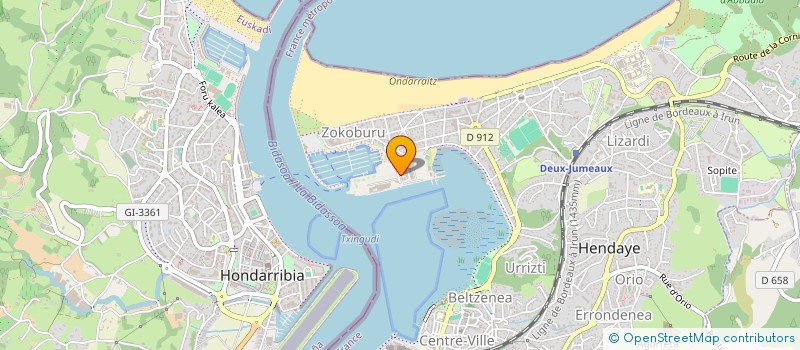 localisation de l'entreprise SOCIETE CIVILE DE MOYENS KINE BADIA  HENDAYE