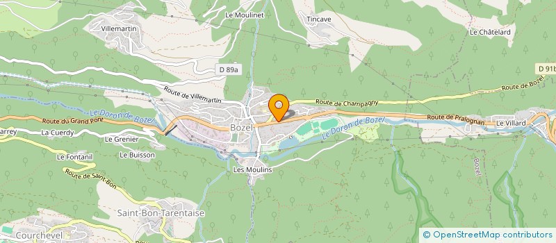 localisation de l'entreprise SOCIETE CIVILE DE MOYENS KINE BOZEL EN ABREGE S.C.M. KINE BOZEL  BOZEL