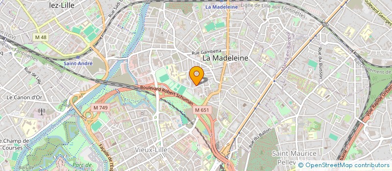localisation de l'entreprise SOCIETE CIVILE DE MOYENS KINE DU PARC LA MADELEINE à LA MADELEINE