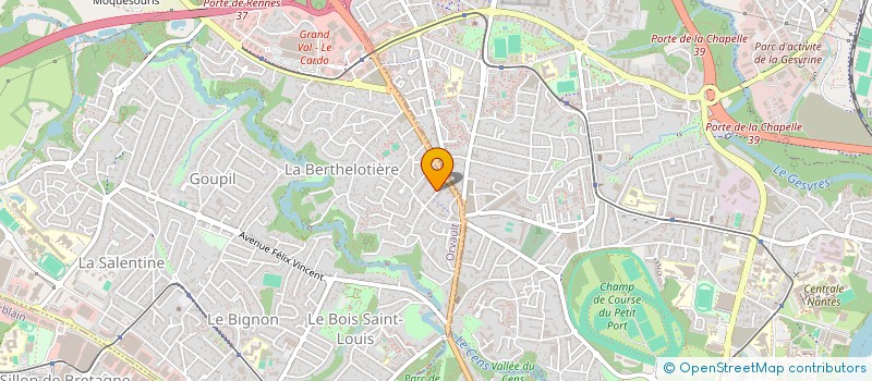 localisation de l'entreprise SOCIETE CIVILE DE MOYENS KINE LES PEINTRES à ORVAULT