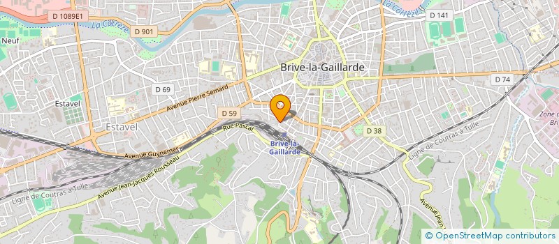 localisation de l'entreprise SOCIETE CIVILE DE MOYENS KINE OSTEO 19 à BRIVE-LA-GAILLARDE