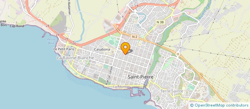 localisation de l'entreprise SOCIETE CIVILE DE MOYENS KINE SUFFREN à SAINT-PIERRE