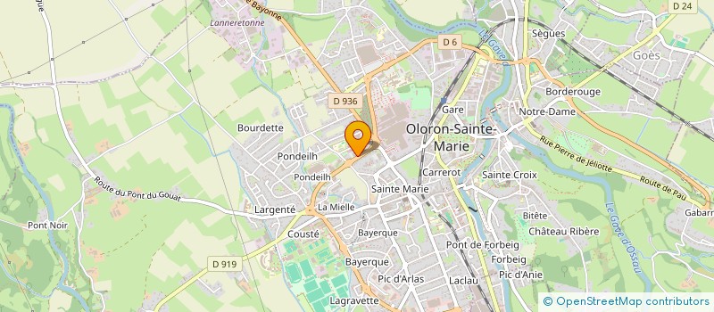 localisation de l'entreprise SOCIETE CIVILE DE MOYENS KINEA  OLORON-SAINTE-MARIE