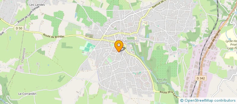 localisation de l'entreprise SOCIETE CIVILE DE MOYENS KINEKO  CHAPONOST