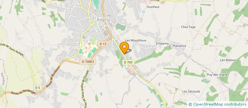 localisation de l'entreprise SOCIETE CIVILE DE MOYENS KINES DE GAGNEPOT à RIBERAC
