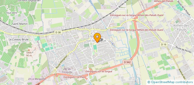 localisation de l'entreprise SOCIETE CIVILE DE MOYENS KINES DE L'OLIVIER à ENTRAIGUES-SUR-LA-SORGUE