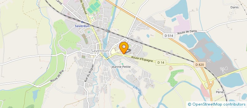 localisation de l'entreprise SOCIETE CIVILE DE MOYENS KINES DE MERAS à SAVERDUN