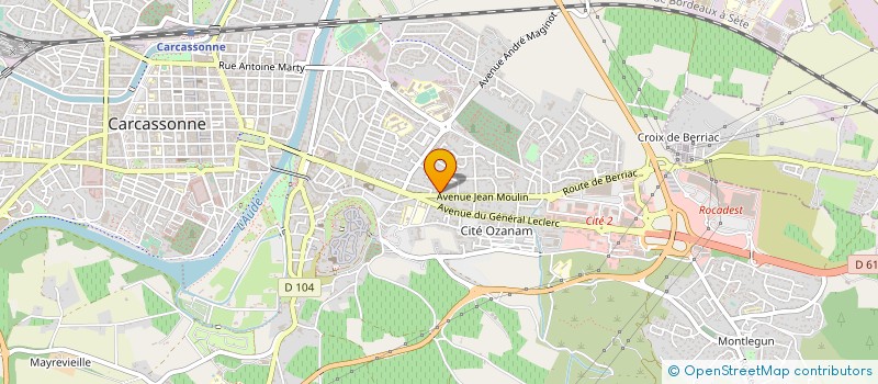 localisation de l'entreprise SOCIETE CIVILE DE MOYENS KINESIOS 25 à CARCASSONNE