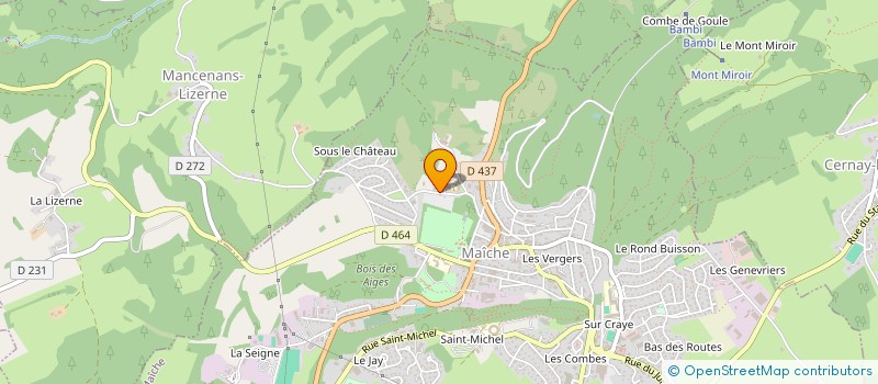 localisation de l'entreprise SOCIETE CIVILE DE MOYENS KINESITHERAPIE DE MAICHE  MAICHE