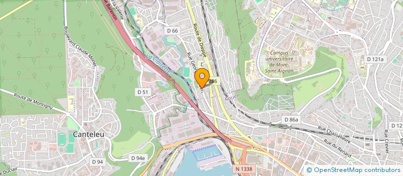 localisation de l'entreprise SOCIETE CIVILE DE MOYENS KOSAK-LHUISSIER-LE GOUSSE-BACHELEY  DEVILLE-LES-ROUEN