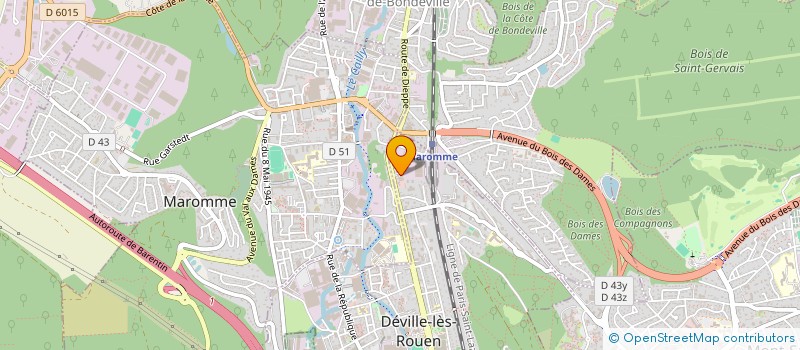 localisation de l'entreprise SOCIETE CIVILE DE MOYENS LAENNEC  DEVILLE-LES-ROUEN