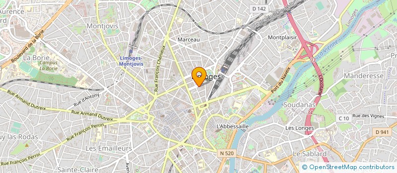 localisation de l'entreprise SOCIETE CIVILE DE MOYENS LAGOUTTE CASAERT/CASAERT à LIMOGES
