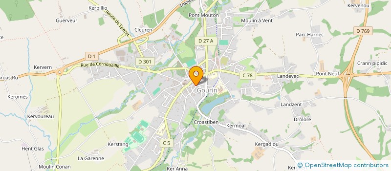 localisation de l'entreprise SOCIETE CIVILE DE MOYENS LE REUN-ROLLAND-RIVOAL  GOURIN