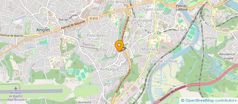 localisation de l'entreprise SOCIETE CIVILE DE MOYENS LES KINES D'ARITXAGUE  ANGLET