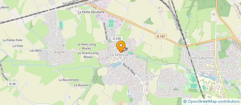 localisation de l'entreprise SOCIETE CIVILE DE MOYENS LES KINES DE L'ANTONIERE  LA MILESSE