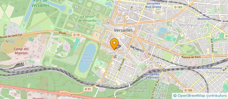 localisation de l'entreprise SOCIETE CIVILE DE MOYENS LES KINES VERSAILLAIS à VERSAILLES