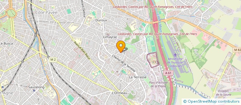 localisation de l'entreprise SOCIETE CIVILE DE MOYENS LES ORTHOPHONISTES DU PASTEL à TOULOUSE