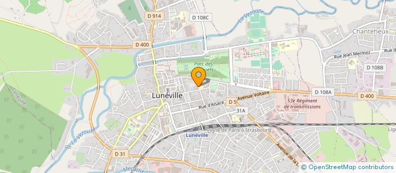 localisation de l'entreprise SOCIETE CIVILE DE MOYENS LUNELANGAGE  LUNEVILLE