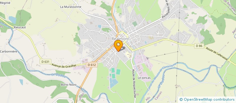 localisation de l'entreprise SOCIETE CIVILE DE MOYENS M.K.A à REALMONT