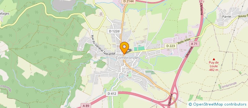 localisation de l'entreprise SOCIETE CIVILE DE MOYENS MADELEINE BRES  COMBRONDE