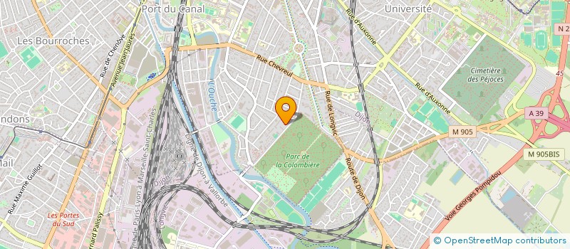 localisation de l'entreprise SOCIETE CIVILE DE MOYENS MAISON MEDICALE DE LA COLOMBIERE  DIJON