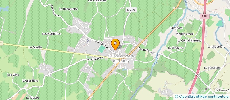 localisation de l'entreprise SOCIETE CIVILE DE MOYENS  MAISON MEDICALE DE LA PROMENADE  BEAULIEU-SUR-LAYON