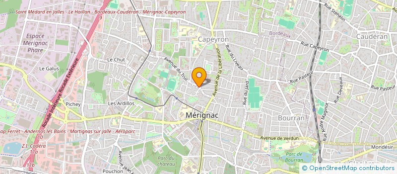 localisation de l'entreprise SOCIETE CIVILE DE MOYENS MANANT - CINTRE - LERMINET à MERIGNAC
