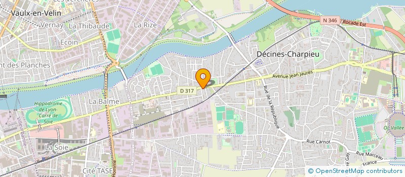 localisation de l'entreprise SOCIETE CIVILE DE MOYENS MICHELET PARAMEDIC  DECINES-CHARPIEU