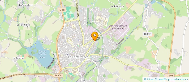 localisation de l'entreprise SOCIETE CIVILE DE MOYENS MK BF à LA FERTE MACE