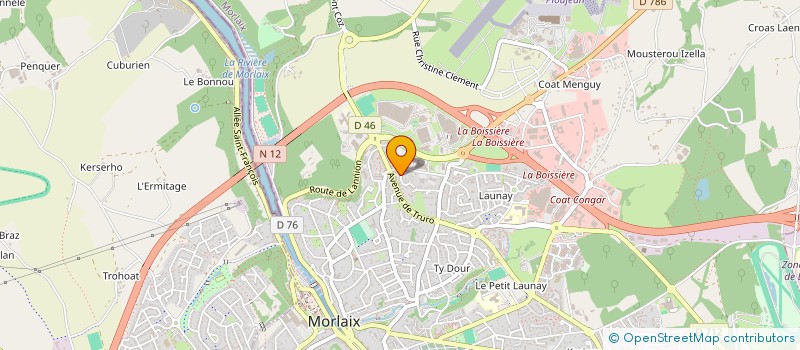 localisation de l'entreprise SOCIETE CIVILE DE MOYENS MK MATISSE à MORLAIX