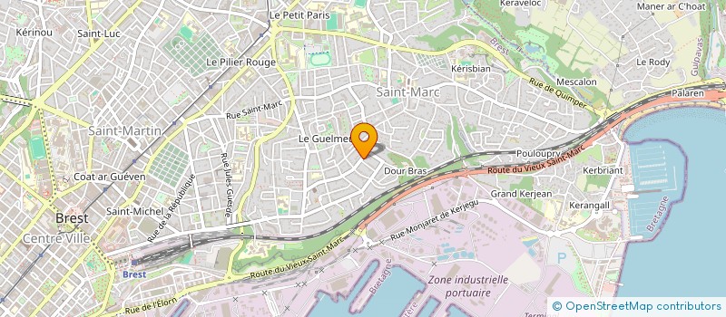 localisation de l'entreprise SOCIETE CIVILE DE MOYENS MKG à BREST