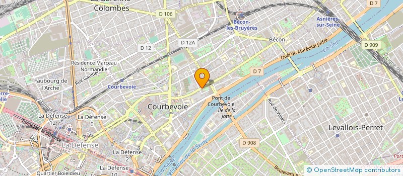 localisation de l'entreprise SOCIETE CIVILE DE MOYENS MODEL à COURBEVOIE