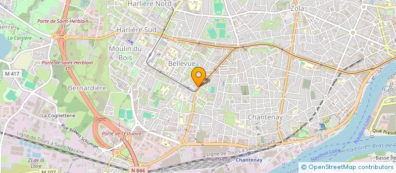 localisation de l'entreprise SOCIETE CIVILE DE MOYENS MSP BELLEVUE à NANTES