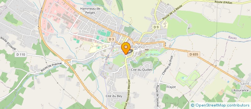 localisation de l'entreprise SOCIETE CIVILE DE MOYENS MULQUIN - BRETON - LASSUS  BAZAS