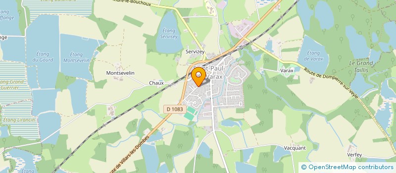 localisation de l'entreprise SOCIETE CIVILE DE MOYENS NICOLAUDIE BALAVOINE  SAINT-PAUL-DE-VARAX