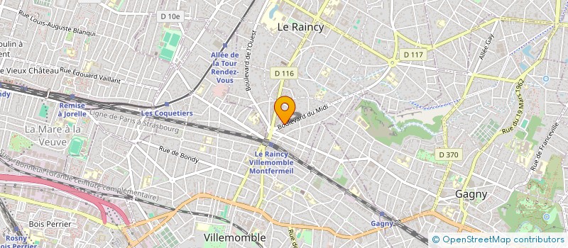 localisation de l'entreprise SOCIETE CIVILE DE MOYENS ORTHO 3 D à LE RAINCY