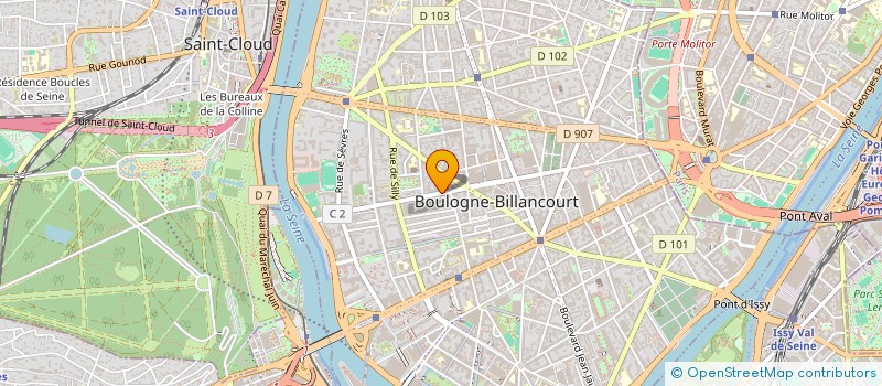 localisation de l'entreprise SOCIETE CIVILE DE MOYENS ORTHO BOULOGNE à BOULOGNE-BILLANCOURT