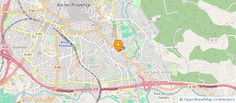 localisation de l'entreprise SOCIETE CIVILE DE MOYENS PASCAL YDOUX ET MAXIME GAY à AIX-EN-PROVENCE