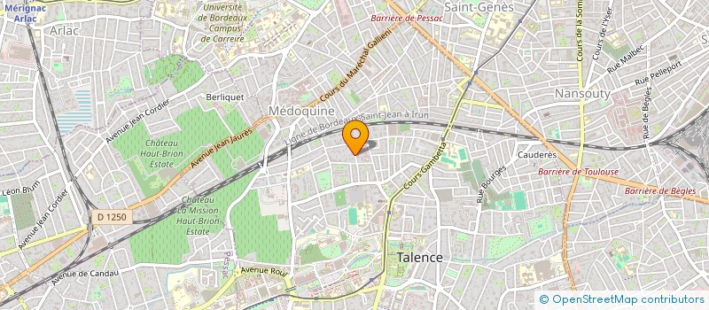 localisation de l'entreprise SOCIETE CIVILE DE MOYENS POLE KINE IZER à TALENCE