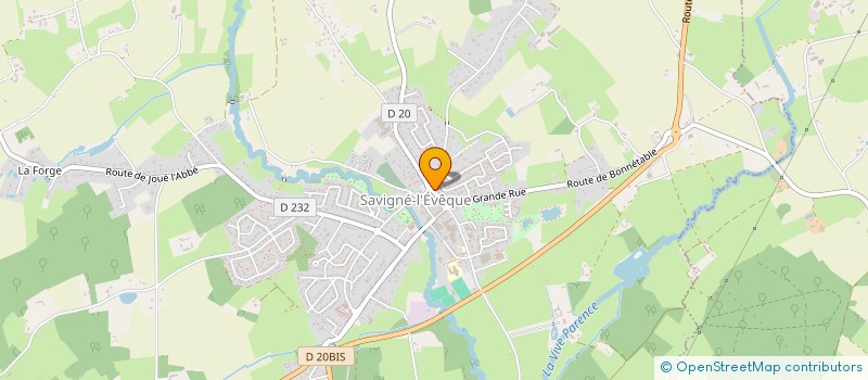 localisation de l'entreprise SOCIETE CIVILE DE MOYENS POLE KINE-OSTEO DE SAVIGNE  SAVIGNE-L'EVEQUE