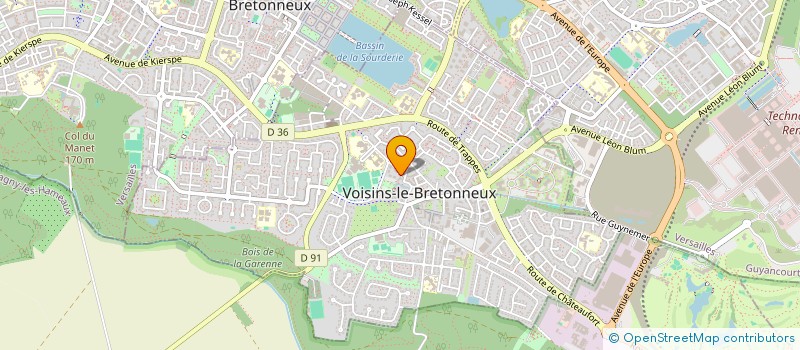 localisation de l'entreprise SOCIETE CIVILE DE MOYENS PRIATEAU à VOISINS-LE-BRETONNEUX